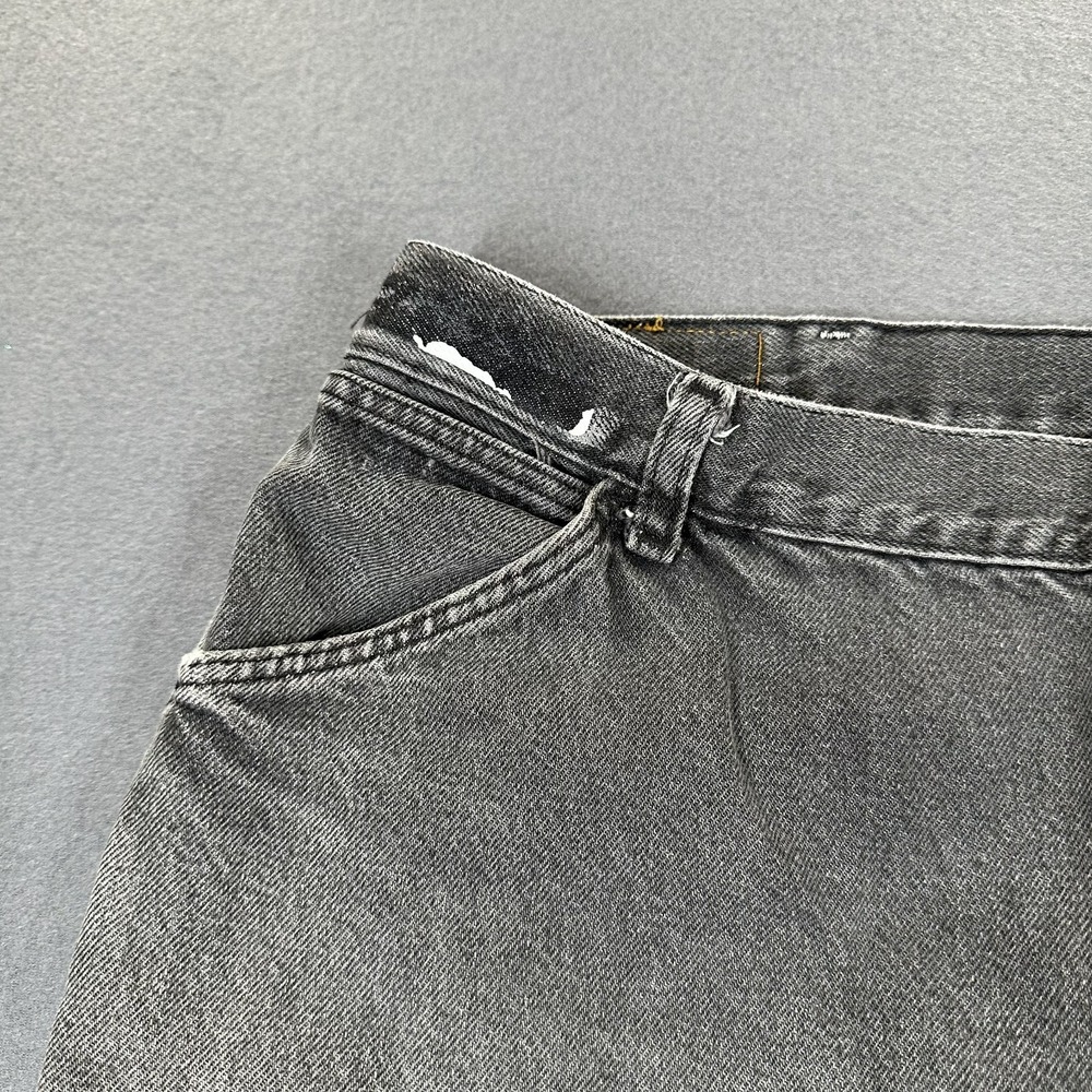 Vintage Y2K Red Kap Jeans Mens Gray Denim Straight Leg Relaxed Fit 5-Pockets - Picture 4 of 9